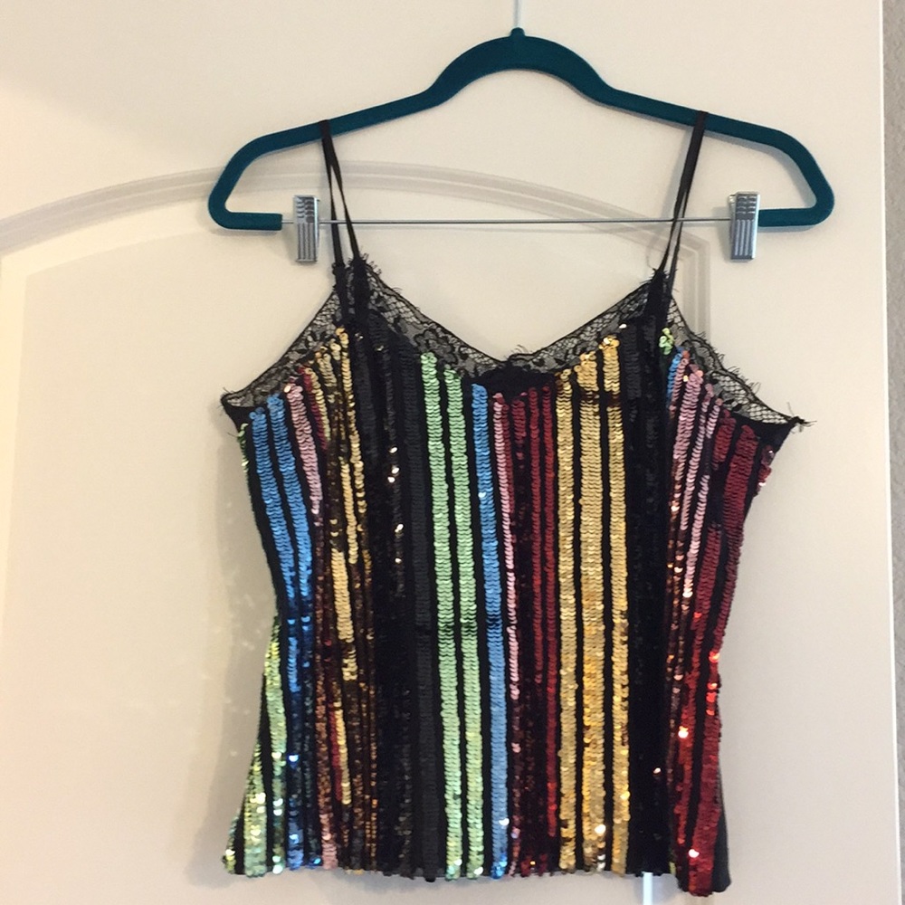 Elli White Sequin Tank